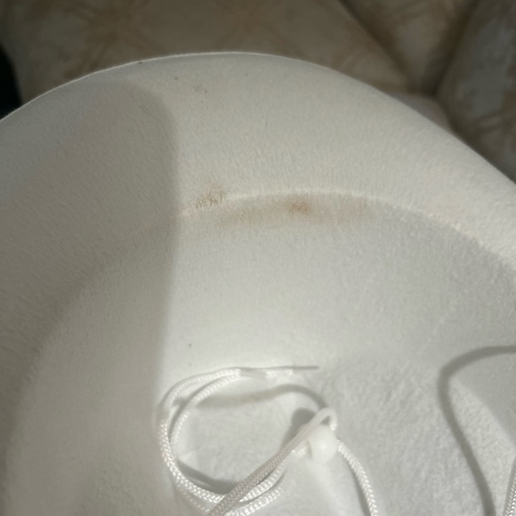 Women's Cowboy Hat with Rhinestone Fringe - White - Picture 3 of 3